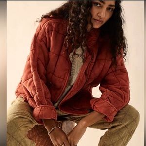 Free People Dolman Quilted Knit Jacket